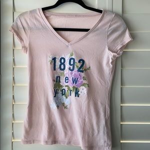 Abercrombie Kids Pink Logo T-Shirt